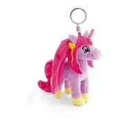 NICI Portachiavi Pony Lissy Unicorno Mandy 10cm viola - Delizioso ciondolo in forma di animale in morbido peluche con anello per cordini e pendenti