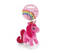 NICI Portachiavi Pony Lissy Unicorno Selina 10cm rosa - Delizioso ciondolo in forma di animale in morbido peluche con anello per cordini e pendenti