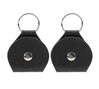 Portachiavi Porta Plettri per Chitarra, Comoda Borsa in Pelle PU per Plettri, Non Dimenticare Mai più i Tuoi Plettri, Resistente Ed Elegante, Perfetto per i Chitarristi (Nero)