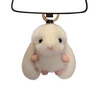 Portachiavi portachiavi con coniglio carino peluche portachiavi per auto, portachiavi - piccola bambola di animali, ornamento estetico per chiavi auto, borse per la scuola, borse, bianco, Siehe