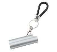 Portachiavi portachiavi in alluminio con clip a molla, argento