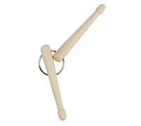 Portachiavi Portachiavi in legno Leggero Pregevole Fattura in Faggio a Forma di Bacchetta per Borsa (2 bastoncini)