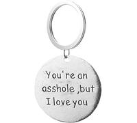 Portachiavi Portachiavi Portachiavi "Sei uno stronzo ma ti amo" Coppia regalo di confessione di San ValentinoDisponibili e professionali.