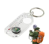 Portachiavi portatile con , accessorio per guida di direzione esterna, gadget tascabile per sopravvivenza, alpinismo, escursionismo, campeggio, gita