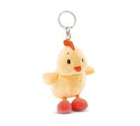 Portachiavi Pulcino Eggwina 10cm Giallo - Delizioso Ciondolo in Forma di Animale in Morbido Peluche con Anello per cordini e Pendenti