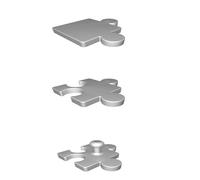 Portachiavi Puzzle Modulare da Parete Organizer Magnetico Set Varianti