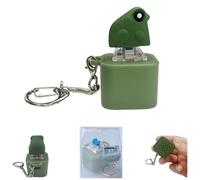 Portachiavi rana gracidante, divertente giocattolo antistress ricaricabile con luci colorate, antistress per ansia e divertimento sensoriale, portachiavi rana, design portatile (1 pc)
