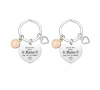 Portachiavi Regalo Da 2 Pezzi, Regalo Per La Zia, Miglior Portachiavi Zia Del Mondo, Portachiavi Regalo Di Ringraziamento, Portachiavi In Acciaio Inossidabile
