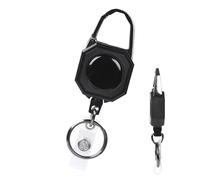 portachiavi retrattile: portachiavi retrattile per impieghi gravosi | Keyring compatto | Supporto retrattile per anello chiave | Portachiavi retrattile rotante per la convenzione del posto di