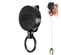 Portachiavi retrattile, portachiavi retrattile,Porta badge con moschettone per carichi pesanti - Cordini anti-smarrimento con clip in metallo per chiavi, cacciavite, taglierino, apribottiglie, carta,