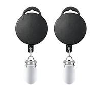 Portachiavi retrattile - Supporto per moschettone resistente, clip per asciugamano a rimbalzo automatico, morsetto antiscivolo portatile, gancio di estensione multifunzionale per avvolgere
