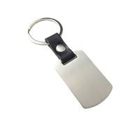 Portachiavi rettangolare antiruggine e apri bevande compatto Anelli in metallo robusti per gli appassionati di attività all'aperto Strumento multifunzionale in acciaio inossidabile