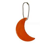 Portachiavi riflettente sicuro ciondolo zaino riflettori a forma di luna per cose adulti bambini notte ciclismo borsa accessorio riflettente portachiavi per uomo portachiavi donna borsa in pelle