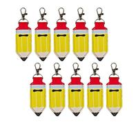 Portachiavi robusto per balsamo per le labbra come stile matita stampa unica per protezioni di lunga durata ed elegante uso quotidiano stampa creativa a forma di matita rossetto portatile portachiavi