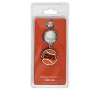 Portachiavi Roland Garros Rubber Tennis Ball Key Ring - Marrone