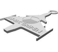 Portachiavi SAAB JAS-39C Gripen Aeronautica Ceca Stampato 3D Modello Jet