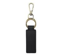Portachiavi semplice con pianificatore codici, Black | Cuciture rinforzate con porta codice in morbida pelle premium per specialisti aziendali e aggiunta adatta viaggi