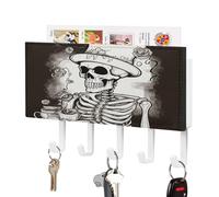 Portachiavi, Skeleton Chef Stampa Key Hanger Wall Mount, parete Key Hanger, parete Key Rack, portachiavi Rack Mail Sorter Organizer
