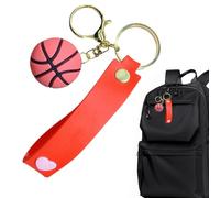 Portachiavi sportivo in silicone 3D per pallacanestro portachiavi per borse, anello portachiavi decorativo, regalo per ragazzi, souvenir per feste sportive, accessorio per appassionati di basket