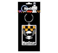 Portachiavi stilizzato Top Gear dal design giallo e nero altamente collezionabil
