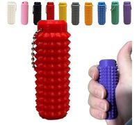 Portachiavi stimolante, portachiavi con stimoli for alleviare l'ansia e il dolore, portachiavi irregolari, antistress, mini giocattolo tascabile(Red)