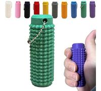 Portachiavi stimolante, portachiavi con stimoli for alleviare l'ansia e il dolore, portachiavi irregolari, antistress, mini giocattolo tascabile(Green)