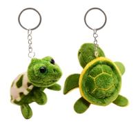 Portachiavi Tartaruga 2 Pezzi, Peluche Tartaruga, Ciondolo Animale Carino