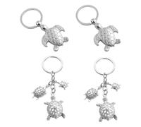 Portachiavi Tartaruga 4 Pezzi, Portachiavi Carini E Creativi, Portachiavi Animali, Portachiavi In Metallo, Portachiavi Decorativi