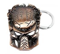 Portachiavi testa predator metallo massiccio rame alieno AVP, rame