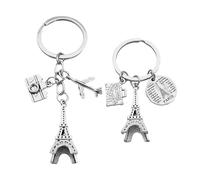 Portachiavi Torre Eiffel 2 Pezzi, Portachiavi Creativo, Portachiavi Commemorativo, Portachiavi Da Viaggio, Portachiavi Semplice E Alla Moda