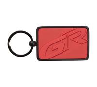 Portachiavi Toyota GR, design rialzato rosso e nero, iconico logo TGR, Rosso, S