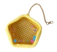 Portachiavi trasparente per borsa, borsa trasparente per esporre figure | Portachiavi da appendere | Espositore portatile per piccole bambole con design 3D a forma di stella dei cartoni animati |