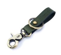 Portachiavi tripmachine verde militare/oro antico