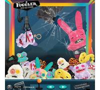 Portachiavi ufficiale Fuggler, mostro carino con denti, ciondolo di gioco autentico, tesoro di denti funky brutto carino, pendente divertente per zaino scolastico Tagli UnicaNatalePoliestere