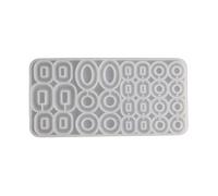 Portachiavi unico in silicone a forma di anello multiplo, facile da usare e pulire, adatto per creare gioielli creativi