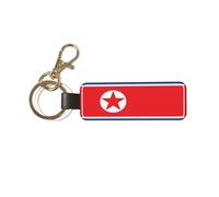 Portachiavi universale per auto con bandiera della Corea del Nord, ideale per uomini e donne
