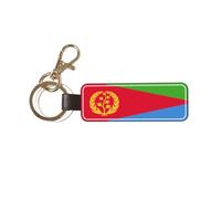 Portachiavi universale per auto con bandiera dell'Eritrea, ideale per uomini e donne
