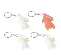 Portachiavi UV Duck | 4 Pezzi Color Changing Roast Duck Pendant | Pendenti con Papera Arrostos che Cambiano Colore | Ornamento Creativo con Anatre che Cambiano Colore per Specchietto Retrovisore Auto