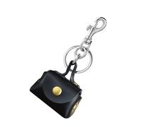 Portachiavi versatili con ciondolo a forma di portamonete con materiali in poliuretano resistenti all'usura, adatti per un uso quotidiano leggero, Nero , Taglia unica