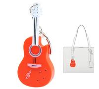 Portachiavi violino, nuovo portachiavi violino minuscolo, decorazione portachiavi violino M-ini con musica e luci LED, portachiavi giocattolo creativo violino per amici e familiari
