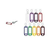 Portachiavi WEDO con gancio a S colori assortiti in plastica con bianco etichettabile sostituibile (262 803499) NEW