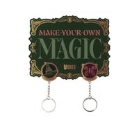 Portachiavi Wicked da Parete con 2 Portachiavi Coppia : Gadget Wicked | Appendichiavi da Muro Casa con Ancoraggi : Regalo Donna compleanno, anniversario o Fidanzata - Licenza Ufficiale (16x16 cm)