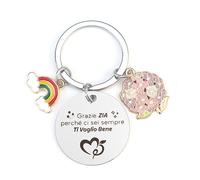 Portachiavi Zia, Regali Per Zia, Regalo Zia Compleanno, Regalo Zia, Regali Zia Natale, Regali Da Fare Alla Zia Grazie ZIA Perché Ci Sei Sempre Ti Voglio Bene