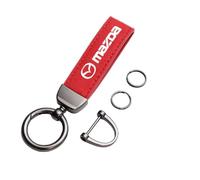 Portachiavo per Mazda 2 3 6 CX-3 CX-30 CX-5 CX-50 CX-60 CX-7 CX-8 CX-9 MX-5 MX-30, Auto Portachiavi con Logo Stemma Key Chain Auto Chiave Ciondolo Sostituire Chiavi Anelli D Ruotabile,Red
