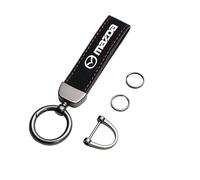 Portachiavo per Mazda CX-5/Mazda CX-50, Auto Portachiavi con Logo Stemma Key Chain Auto Chiave Ciondolo Sostituire Chiavi Anelli D Ruotabile,Black
