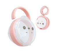 Portaciuccio, Set Scatola con Catena per Ciuccio a Motivo Panda, Contenitore Portatile Antipolvere per Casa, Viaggi e Attività All’aperto