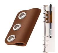 Portaclip per Penna - In pelle PU riutilizzabile e staccabile | Fermapenna a Clip per Quaderno,per Casa Scuola Studio Tenuta del Diario Pianificazione Programmazione Adulti e Studenti