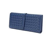 Portacnici per le donne Clip di denaro Cash di carte per vagille Case di carte autentiche bloccanti in pelle borse monete (dimensioni: blu)