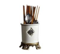 Portacoltelli in acciaio inossidabile， Contenitore for utensili da cucina con motivo a crepe nel ghiaccio bianco, porta-cucchiai e bacchette, grazioso porta-coltelli