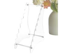 Portacoltelli in acrilico | Scaffale da tavolo a più piani per coltelli da cucina, da caccia e da collezione, elegante valigetta in acrilico per una collezione organizzata di coltelli e una facile